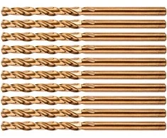 Grąžtas Wiertła HSS-Co 2,0 mm metalo grąžtai, 10 vnt.
