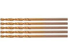 Wiertła HSS-TiN metalo grąžtai 1,5 mm, 5 vnt.