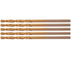 Wiertła HSS-TiN metalo grąžtai 2,0 mm, 5 vnt.
