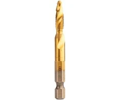 Sriegimo grąžtas NEO TOOLS 08-953 M6x1 mm, HSS TiN, šešiabriaunis