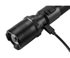 Neo tvirtas audinys, reguliuojamas dirželis, 1xled, 1x2200 mah, aliuminis, juoda, ipx4, priartinimo funkcija