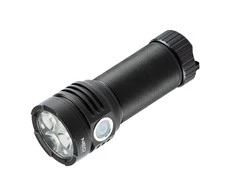 Neo led įkrovimo akumuliatorius, 1x4000 mah, aliuminis, juodas, priartinimo funkcija, 3 tipų apšvietimas, ipx4, usb įkroviklis.