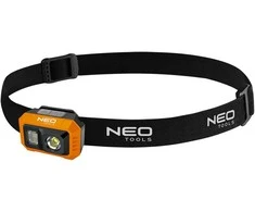 Galvos žibintas NEO TOOLS 99-115, 500 lm, USB įkrovimas, COB LED