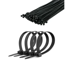 Cabletech laidų tvirtinimo dirželiai 7.2mm 50cm Juoda