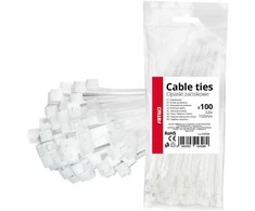 Balti kabelių raiščiai 3,6 × 150 mm, 100 vnt. amio-04308