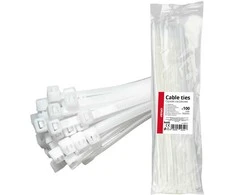 Balti kabelių raiščiai 4,8 × 350 mm, 100 vnt. amio-04312