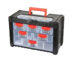 Organizer Dėžutė su rankena 260x200x400mm,13 skyr., Proline HD