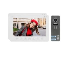 Orno Rinkinys Dviejų šeimų vaizdo domofono komplektas, be ragelio, spalvotas, LCD 7", OSD meniu, vartų valdymas, baltas NOVEO MULTI2