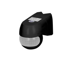 Orno Czujnik Judesio jutiklis 220 laipsnių 1200 W, IP44, 3 tvirtinimo variantai, juodas