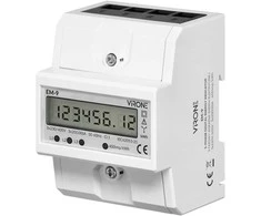 Orno 3 Fazowy Trifazis skaitmeninis elektros energijos suvartojimo indikatorius, 100A, 4 moduliai, DIN TH-35mm