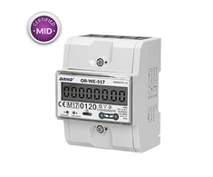 Orno 3 Fazowy Trifazis elektros skaitiklis, 80A, RS-485 prievadas, daugiatarifis, 3 moduliai, DIN TH-35mm