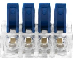 Orno Złączka 4 laidų kompresinė instaliacinė jungtis; bet kokiam 0,75–4 mm² laidui; IEC 450V/32A, 50 vnt.