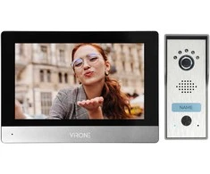 Orno ACERO, vienos šeimos vaizdo domofono komplektas, 4 laidų, 7 colių lietimui jautrus ekranas, „Full HD“
