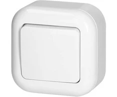 Łącznik Jungiklis n/t 10A, 250V, 1 poliaus, VENTILIATORIUS, baltas
