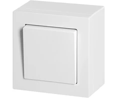 Orno Łącznik n/t jednobiegunowy Malta, 10 A, 250 V, WNT-1M, balta