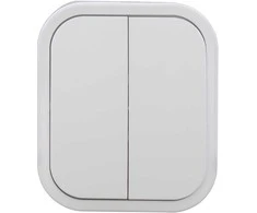 Łącznik Žvakidės jungiklis B2, 10A, 250V, IP54, WNT-2B2, baltas