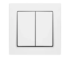 Orno Łącznik n/t świecznikowy Malta, 10 A, 250 V, WNT-2M, balta