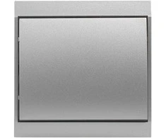 Łącznik Luna vienpolis srovės jungiklis, 10A, 250V, WP-1L, sidabrinis