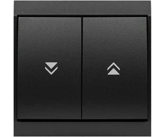 Łącznik Roletų jungiklis p/t Luna, 10A, 250V, WP-10L, juodas
