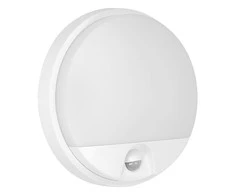 Sieninis šviestuvas Orno AGAT LED 10W, sodo šviestuvas su 140° judesio jutikliu, 800lm, IP54, 4000K, baltas