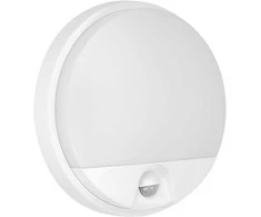 Sieninis šviestuvas Orno AGAT LED 15W, sodo šviestuvas su judesio jutikliu 140°, 1100lm, IP54, 4000K, baltas