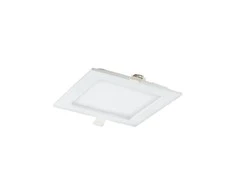 Orno AKMAN LED 9W, įleidžiamas šviestuvas, kvadratinis, 530lm, 3000K, baltas, su integruotu LED maitinimo šaltiniu