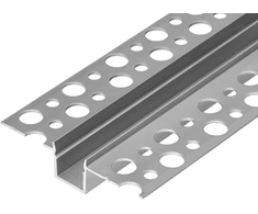 Orno Aliuminio profilis LED juostoms, 2000 x 55 x 13 mm, įleidžiamas į gipso kartoną, sidabrinis