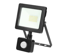 Orno ALLED 20W LED prožektorius su PIR, 1600lm, IP44, 4000K, aliuminis + stiklas