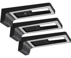Orno ARTUS 3 LED šviestuvų komplektas po spintele, 3x3W, 3x225lm, 4000K, su jutikliniu jungikliu ir USB, juodos spalvos