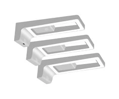 Orno ARTUS 3 LED spintelių šviestuvų komplektas, 3x3W, 3x225lm, 4000K, su jutikliniu jungikliu ir USB, pilkas