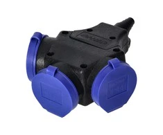 Orno Rozgałęźnik Atsparus vandens purslams ir smūgiams skirstytuvas, IP44, 3x2P+Z, 16A, 230V AC