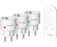 Orno Rinkinys Belaidžių MINI Schuko lizdų rinkinys, valdomas nuotoliniu būdu 3+1, 2300 W