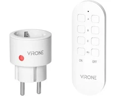 Zestaw Rinkinys Belaidžių MINI Schuko lizdų rinkinys, valdomas nuotoliniu būdu 1+1, 2300 W