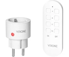 Zestaw Rinkinys Belaidžių MINI Schuko lizdų rinkinys, valdomas nuotoliniu būdu 1+1, 2300 W