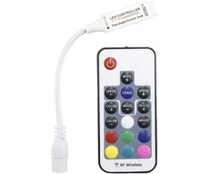Orno Bezprzewodowy Belaidis RGB LED juostos valdiklis su nuotolinio valdymo pultu, 17 mygtukų, 12V, 6A, 72W
