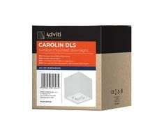 Lubinis šviestuvas Orno CAROLIN DLS GU10 įleidžiamas šviestuvas, max 7W, IP20, kvadratinis, baltas
