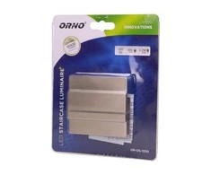 Orno CYGNUS LED 1.2W, paviršinis laiptų šviestuvas, 12V DC, 100lm, 3000K, satinas