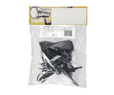 Orno DALLA, stalinis šviestuvas su segtuku, 40W, E27, plienas + plastikas, juodas