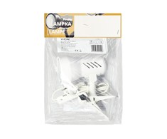 Orno DALLA, stalinis šviestuvas su segtuku, 40W, E27, plienas + plastikas, balta
