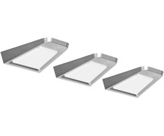 Orno DIKI 3 LED šviestuvų komplektas po spintele, 3x2W, 4000K, su bekontakčiu jungikliu, sidabrinės spalvos