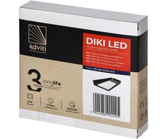 Orno DIKI LED spintelės šviestuvas, 2 W, 170 lm, 4000 K, juodas