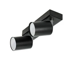Sieninis šviestuvas Orno DOA SP 2, sieninis-lubinis šviestuvas, GU10, maks. 2x7W, IP20, juodas