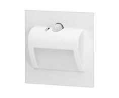 Orno DRACO LED NEW 1.5W, įleidžiamas laiptų šviestuvas, 12VDC, 30lm, 6000K, baltas, judesio ir prieblandos jutiklis