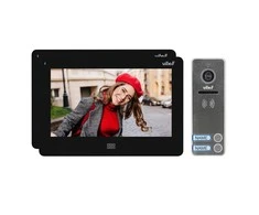 Orno Dviejų šeimų vaizdo domofono komplektas, spalvotas be ragelio, LCD 7 colių, jutiklinis ekranas, OSD meniu, atmintis, SD kortelės lizdas, DVR, vartų valdymas, juodas, FELIS MEMO MULTI2