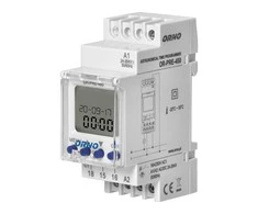 Orno Elektroninis Elektroninis astronomijos ir laiko programuotojas, 52 programos, 3 meniu kalbos, 1 relinis išėjimas, maks. 16A/230V, 2 modulių pločio, DIN TH-35mm