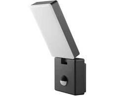 Sieninis šviestuvas Orno ENID LED 10W, sodo šviestuvas su PIR judesio jutikliu, 800lm, IP65, 4000K, pilkas