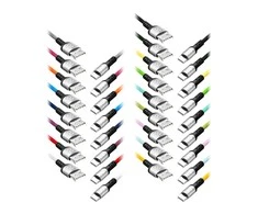 Orno EXC mobilusis kabelis USB – USB-C BRAID, 1.2M, 3A, greitas įkrovimas, spalla mix