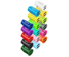 Įkroviklis Orno EXC Mobile kroviklis samochodowa CUTE, 2xUSB, 12W, spalva mix
