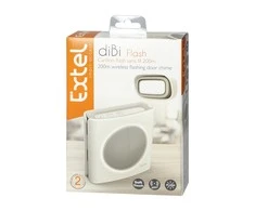 Orno Dzwonek EXTEL diBi Flash Soft belaidis baterijomis maitinamas durų skambutis, baltas