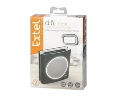 Orno Dzwonek EXTEL diBi Flash Soft belaidis baterijomis maitinamas durų skambutis, juodas